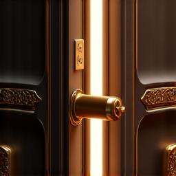 Une porte exclusive symbolisant un accès VIP grâce au service de conciergerie